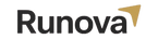 Runova logo with a black and gold design on a white background